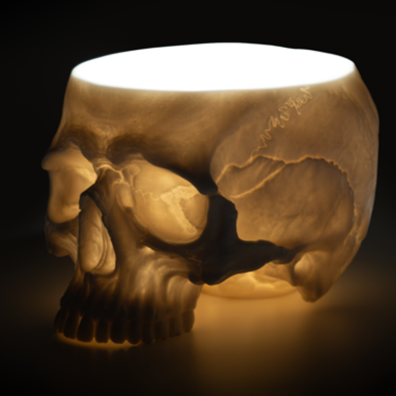 LIFE-SIZED Skull Bowl