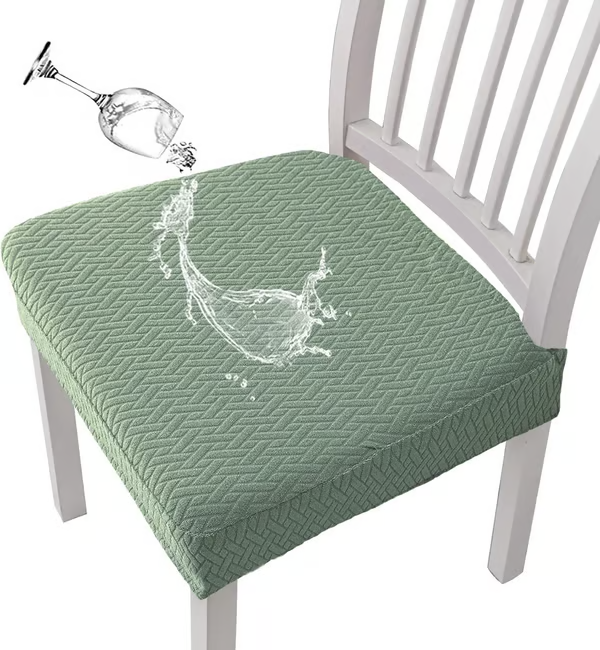 ✨Premium Waterproof Jacquard Chair Seat Cover-Durable Stretch Fit & Easy-Clean Protection