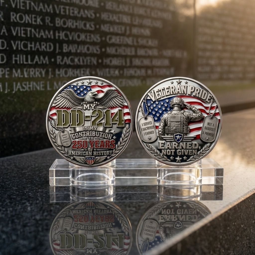 ⚡Last Day 60% OFF - DD-214 Veteran Pride Coin
