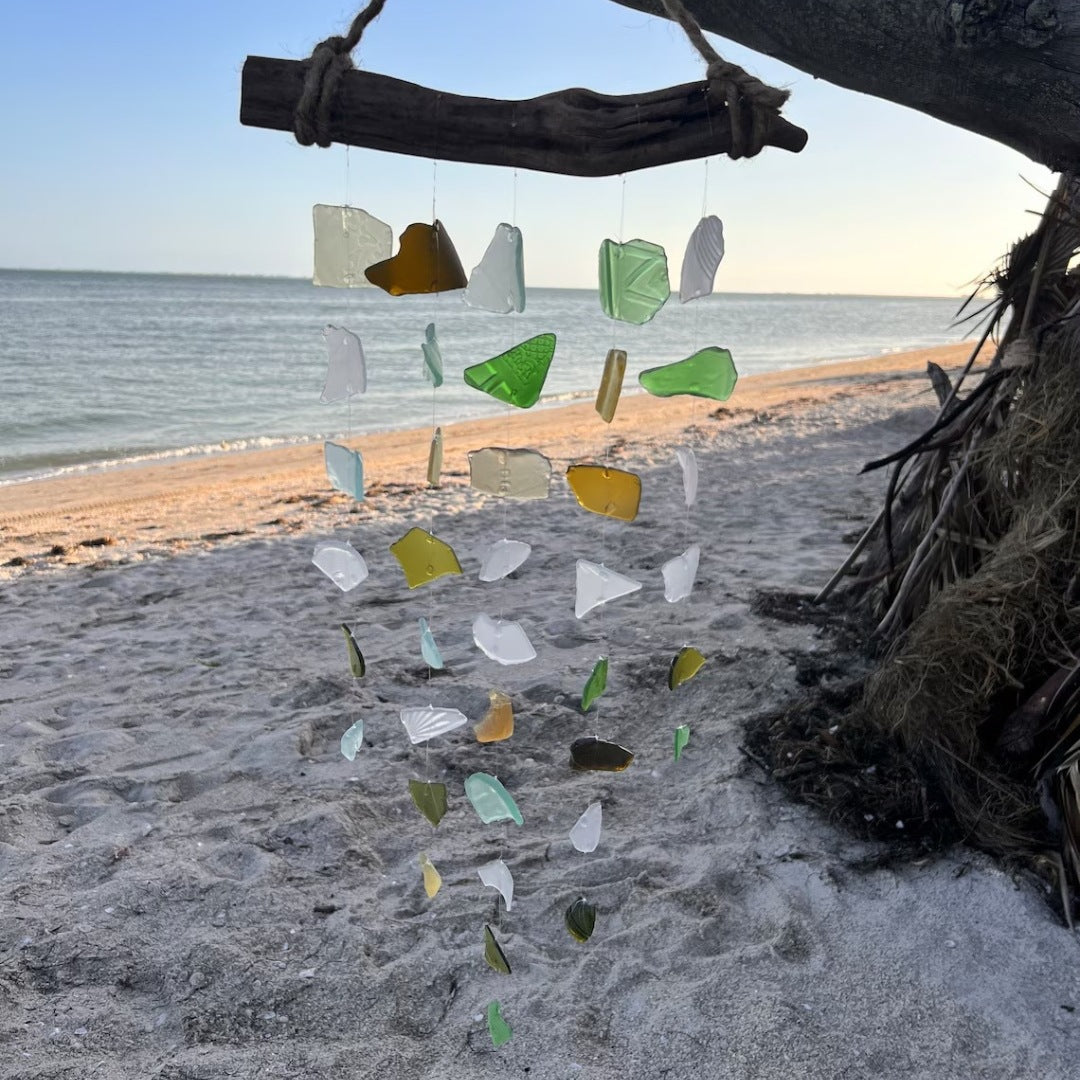 ๐ Sea Glass Wind Chime