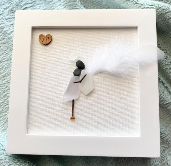 🎁LAST DAY 49% OFF----2025💘Memorial Gift Sorry for your loss Gift Sea Glass Art Sympathy Gift
