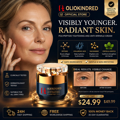 “Last Day! 50% OFF✨OLIOKINDREDAnti-Wrinkle Face Cream – Deep Hydration, Firming & Anti-Aging Moisturizer for Youthful Skin