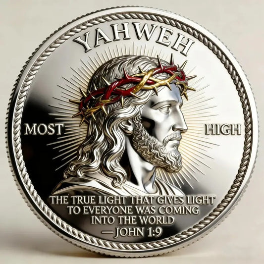 Last Day 50% OFF - The True Light John 1:9 Faith-Inspired Collector Coin