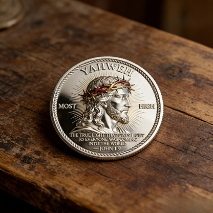 Last Day 50% OFF - The True Light John 1:9 Faith-Inspired Collector Coin