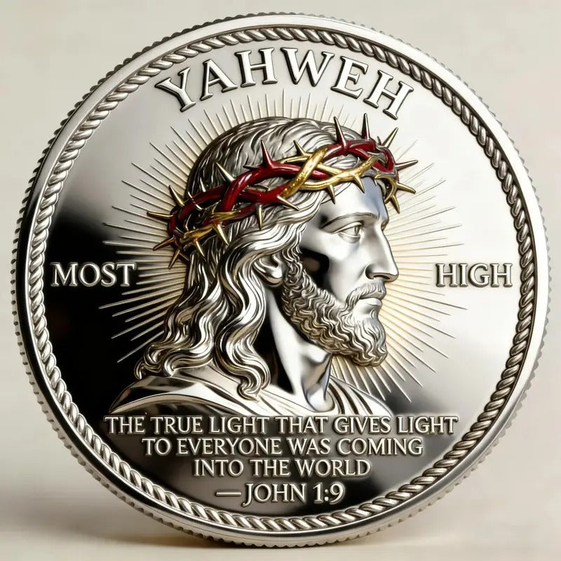 Last Day 50% OFF - The True Light John 1:9 Faith-Inspired Collector Coin