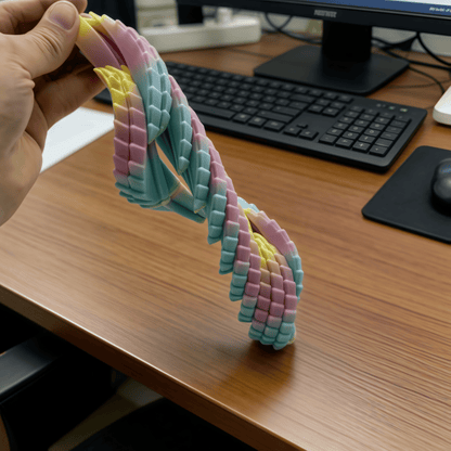 3D Printed Twisty Fidget Dragon egg