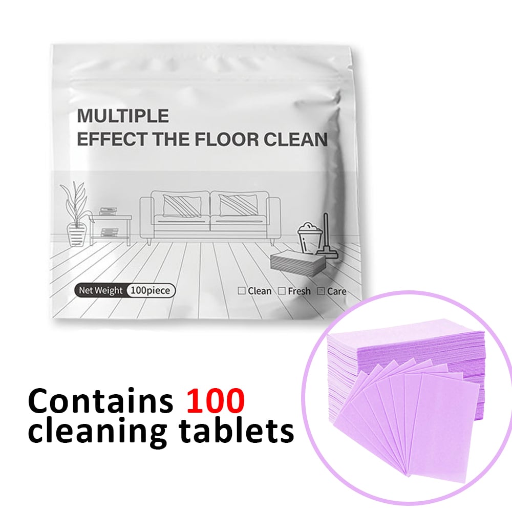 🧼Multi-Purpose Floor Cleaning Sheets – Concentrated Dissolvable Cleaning Tablets for Hardwood & Tile Floors
