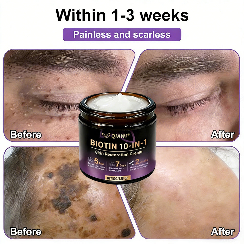 🔥Final 3 Hours 50% OFF - QIAWI® Biotin 10-in-1 Skin Restoration Cream