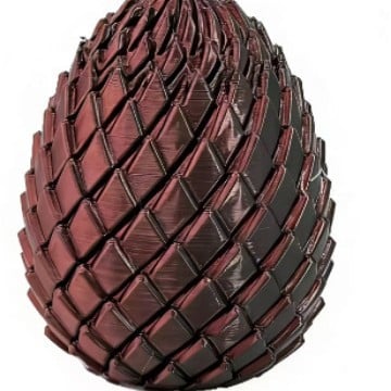 3D Printed Twisty Fidget Dragon egg
