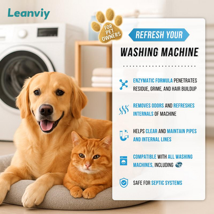 🧼Enzymatic Washing Machine Cleaner for Pet Owners | Deep Clean Descaler & Odor Eliminator