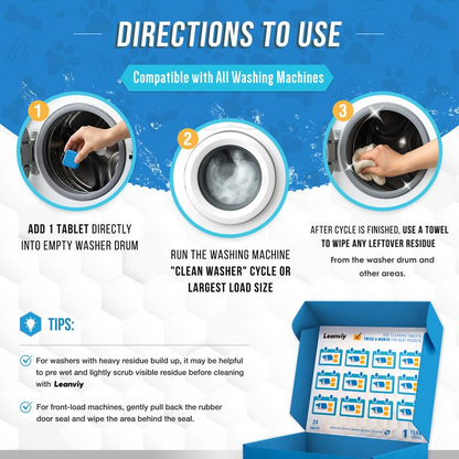 🧼Enzymatic Washing Machine Cleaner for Pet Owners | Deep Clean Descaler & Odor Eliminator