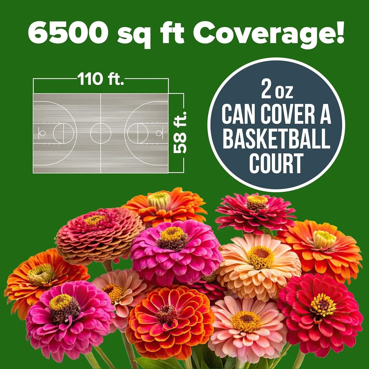 🌺Zinnia California Giant Mix - 7,300+ (2 oz) | No Filler - USA Heirloom Flower Seeds