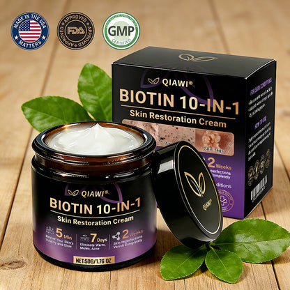 🔥Final 3 Hours 50% OFF - QIAWI® Biotin 10-in-1 Skin Restoration Cream