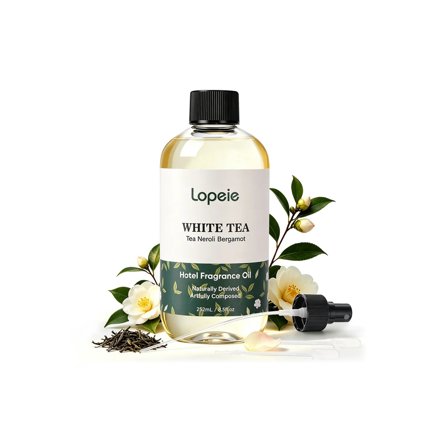 Lopeie  Hotel Diffuser Oil Refill Inspired by The Ritz-Carlton Hotel - 118ml 4.1 fl oz - Aromatherapy Essential Oil-White Tea,