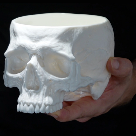 LIFE-SIZED Skull Bowl
