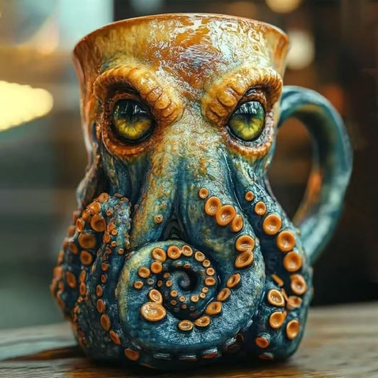 🐙Handmade Cthulhu-Inspired Pirate Mug