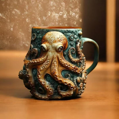 🐙Handmade Cthulhu-Inspired Pirate Mug