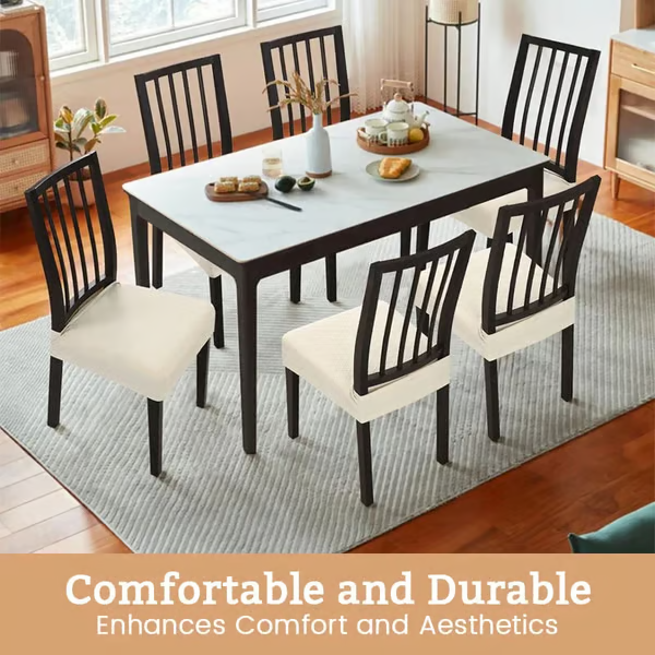 ✨Premium Waterproof Jacquard Chair Seat Cover-Durable Stretch Fit & Easy-Clean Protection