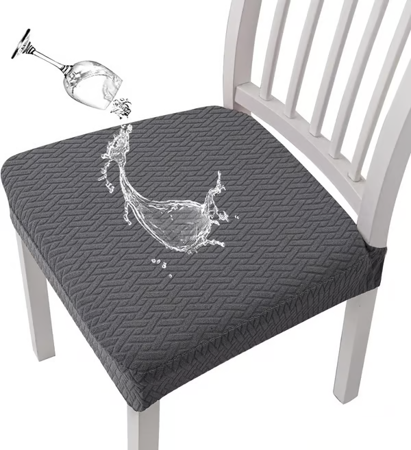 ✨Premium Waterproof Jacquard Chair Seat Cover-Durable Stretch Fit & Easy-Clean Protection