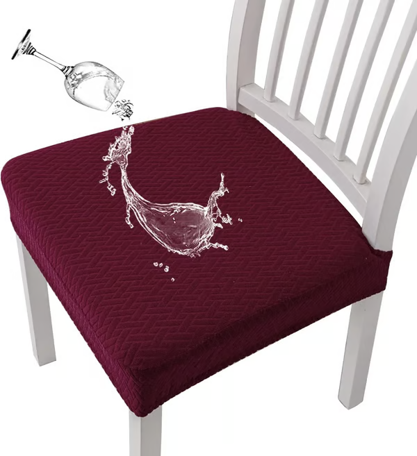 ✨Premium Waterproof Jacquard Chair Seat Cover-Durable Stretch Fit & Easy-Clean Protection