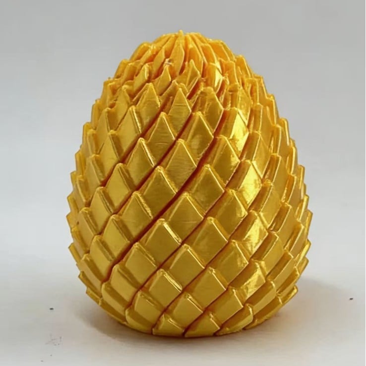 3D Printed Twisty Fidget Dragon egg