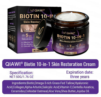 🔥Final 3 Hours 50% OFF - QIAWI® Biotin 10-in-1 Skin Restoration Cream