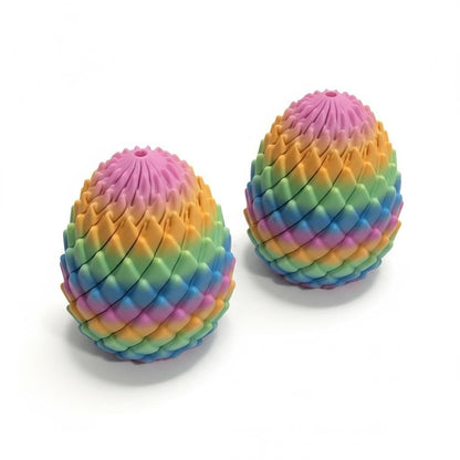 3D Printed Twisty Fidget Dragon egg