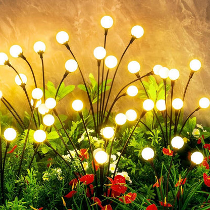 🔥LAST DAY Buy 1Get 1FREE 🌙 Outdoor Solar Firefly Lights – Magical Garden Decor Day & Night