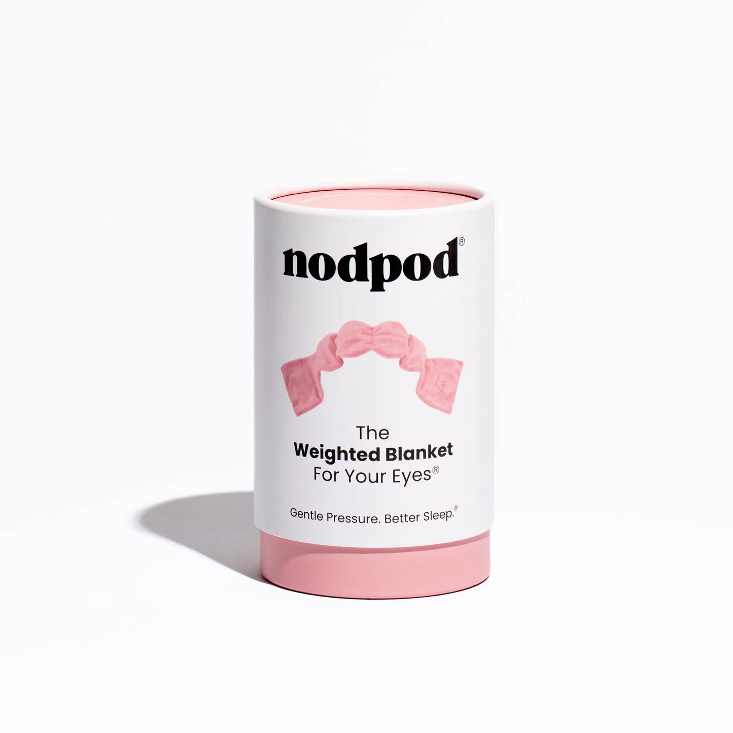 Nodpod Sleep Mask - The Weighted Blanket For Your Eyes, Calming Eyemask for Deep Sleep, Side-Sleeping Friendly, 100% Blackout, Patented Strap-Free Design