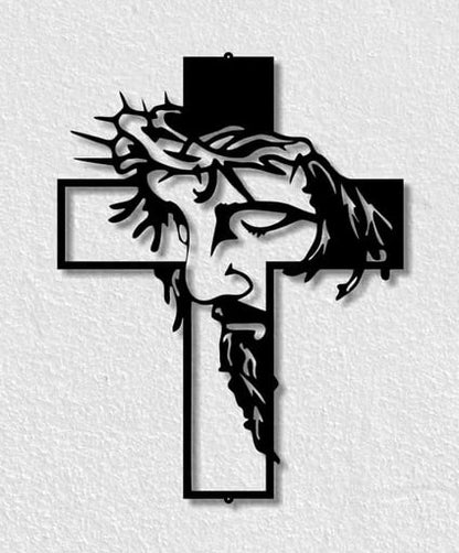 🔥LAST DAY SALE 49% OFF🔥Jesus Cross Iron Sign Christ Wall Art Decor [Height of 11.85 inches]