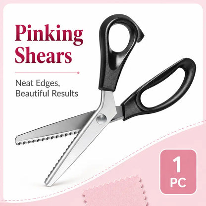 Stainless Steel Zig Zag Scissors with Serrated Teeth - Perfect for DIY Crafts