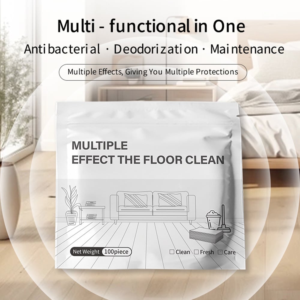 🧼Multi-Purpose Floor Cleaning Sheets – Concentrated Dissolvable Cleaning Tablets for Hardwood & Tile Floors