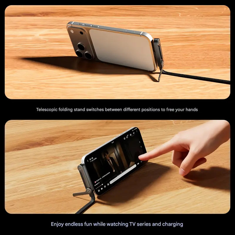 🔥 Buy 1 Get 1 Free | 2-in-1 Invisible Holder Charger Cable|240w super fast charging Fast Charging Cord