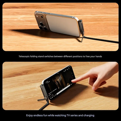 🔥 Buy 1 Get 1 Free | 2-in-1 Invisible Holder Charger Cable|240w super fast charging Fast Charging Cord