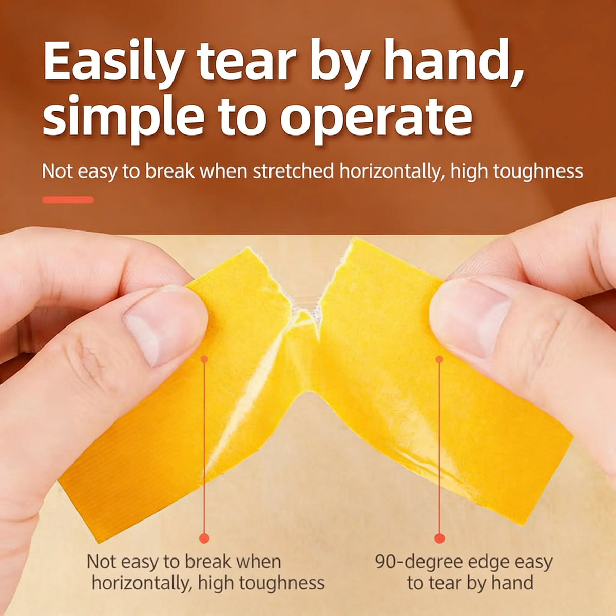 💪 Heavy-Duty Adhesive Tape That Makes Home Organization Easier, Removable No Residue