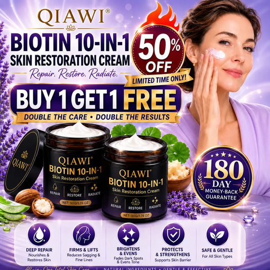 🔥Final 3 Hours 50% OFF - QIAWI® Biotin 10-in-1 Skin Restoration Cream