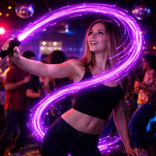 🌈LED Fiber Optic Whip Light💃