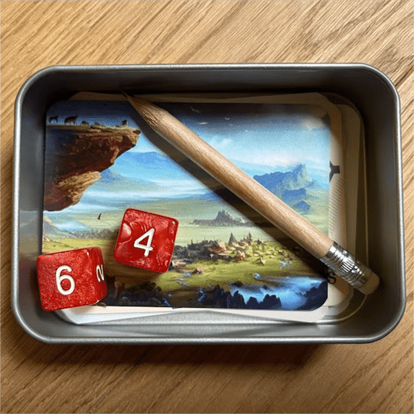 Minimalist Pocket RPG in a Tin Box
