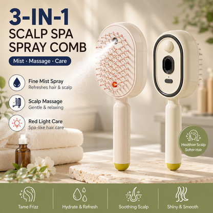 💫SAVE 50% NOW✨Steam Mist Straightening Comb – Easy Salon-Like Hair