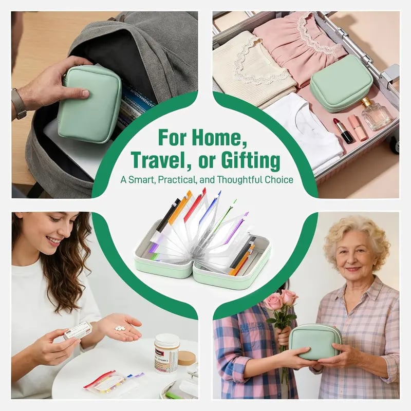 🏆 Last Day Special Price  ! 💊A8 Waterproof Pill Pouch Set – 7 to 14 Days of Meds & Vitamins💧Waterproof & Crush-Resistant Shell