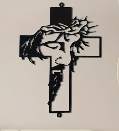 🔥LAST DAY SALE 49% OFF🔥Jesus Cross Iron Sign Christ Wall Art Decor [Height of 11.85 inches]