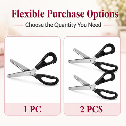 Stainless Steel Zig Zag Scissors with Serrated Teeth - Perfect for DIY Crafts