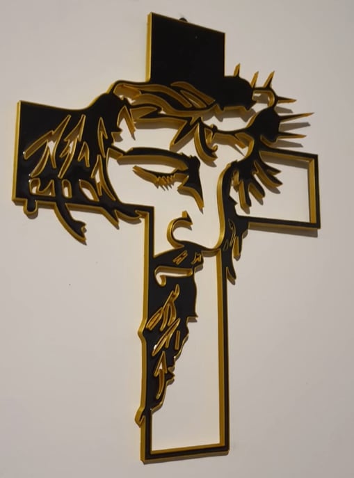 🔥LAST DAY SALE 49% OFF🔥Jesus Cross Iron Sign Christ Wall Art Decor [Height of 11.85 inches]