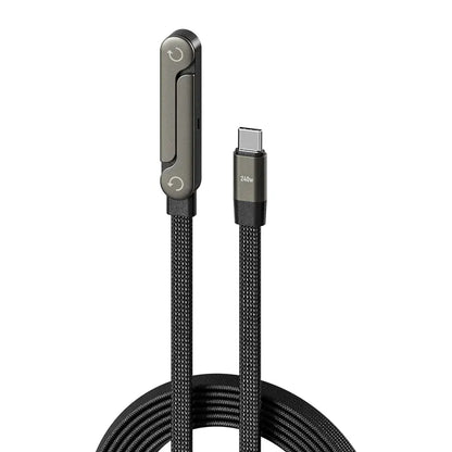 🔥 Buy 1 Get 1 Free | 2-in-1 Invisible Holder Charger Cable|240w super fast charging Fast Charging Cord