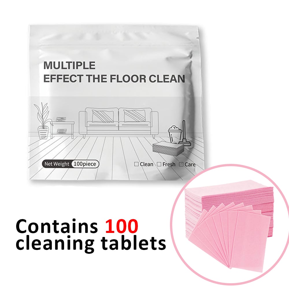 🧼Multi-Purpose Floor Cleaning Sheets – Concentrated Dissolvable Cleaning Tablets for Hardwood & Tile Floors