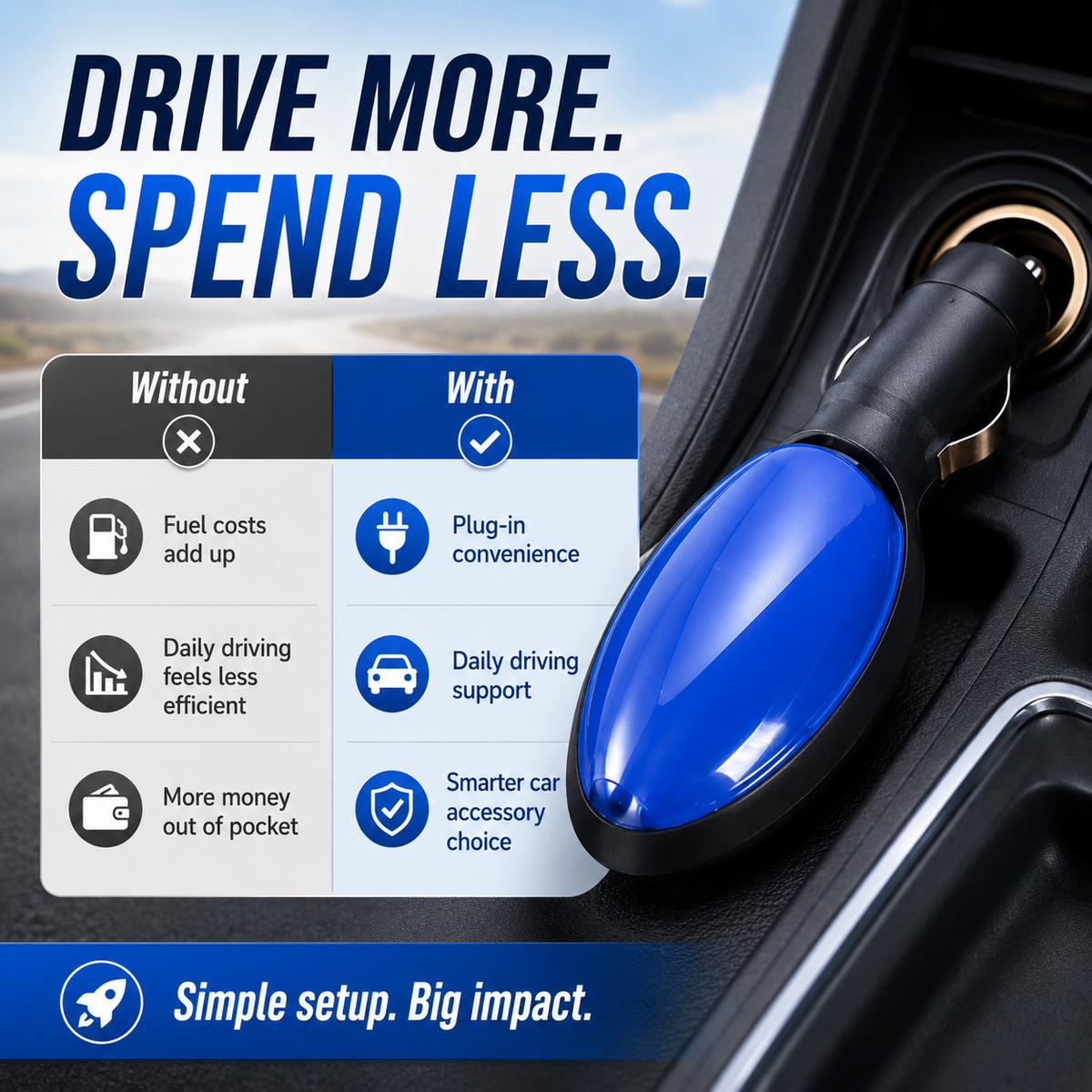 👑70% OFF💥 2026 New Smart Fuel Saver Plug-and-Play & Save Up to 30%