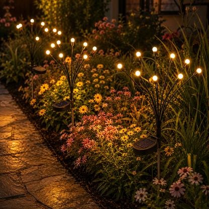 🔥LAST DAY Buy 1Get 1FREE 🌙 Outdoor Solar Firefly Lights – Magical Garden Decor Day & Night