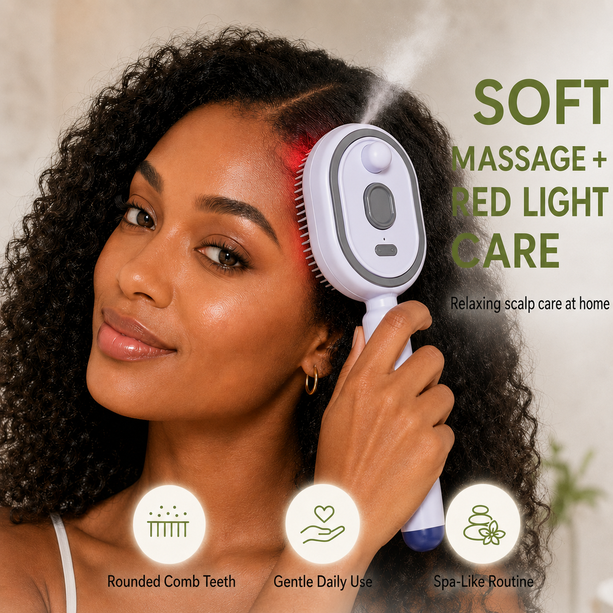 💫SAVE 50% NOW✨Steam Mist Straightening Comb – Easy Salon-Like Hair
