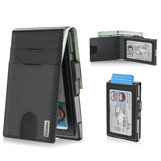 🔥40% OFF Today – Men’s Minimalist Pop-Up Wallet, RFID Blocking Aluminum Slim Bifold.
