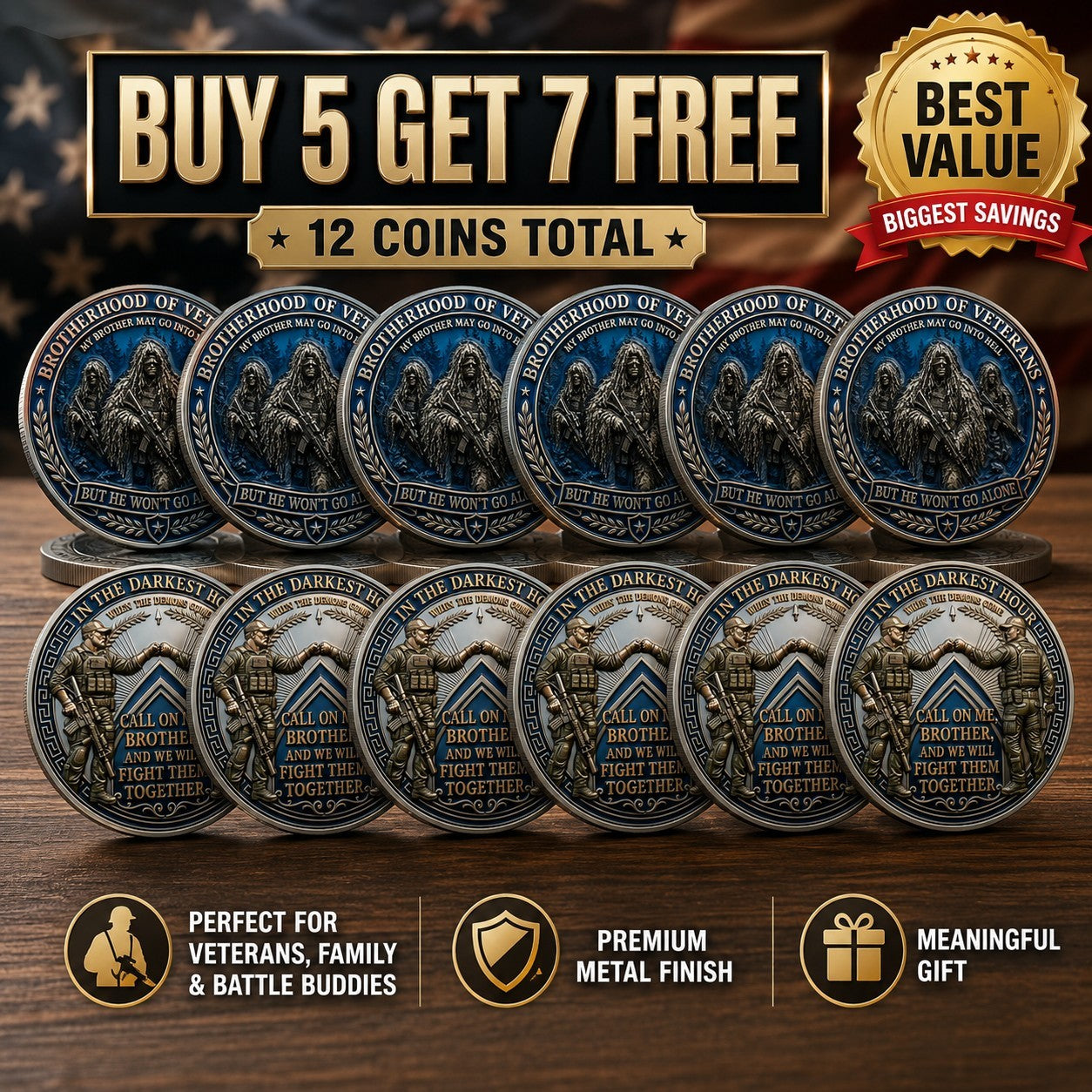 Brotherhood of Veterans Coin